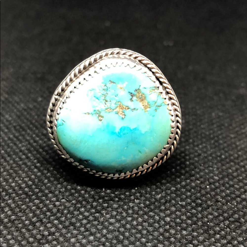 Large  Native American Navajo turquoise ring